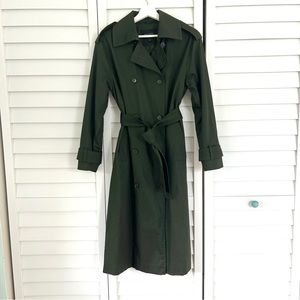 Banana Republic Factory Dark Green Trench Coat